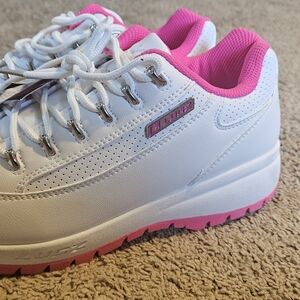 Lugz Women's White and Pink Sneakers